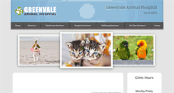 Desktop Screenshot of greenvaleanimalhospital.com.au